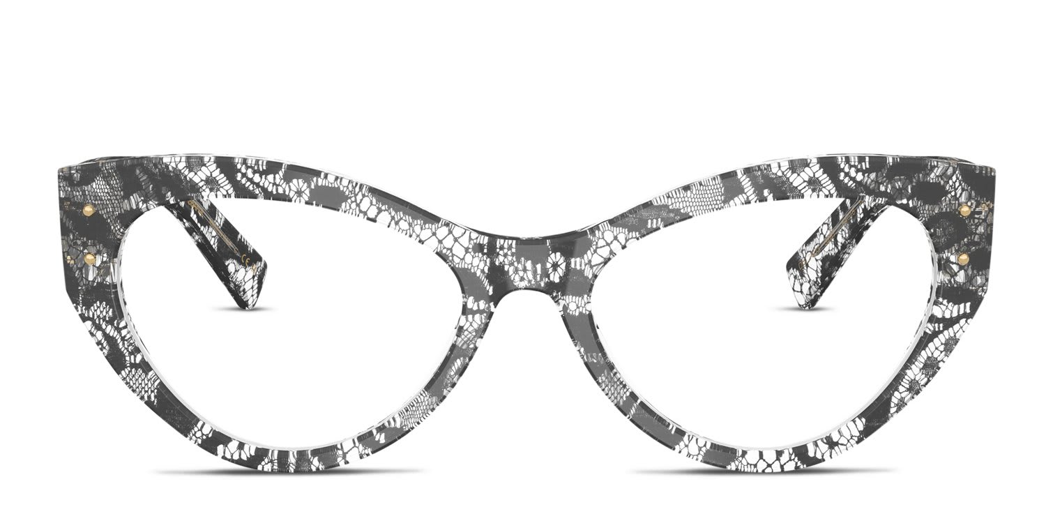 Dolce & Gabbana DG3403 Black glasses - Black - Frontal View