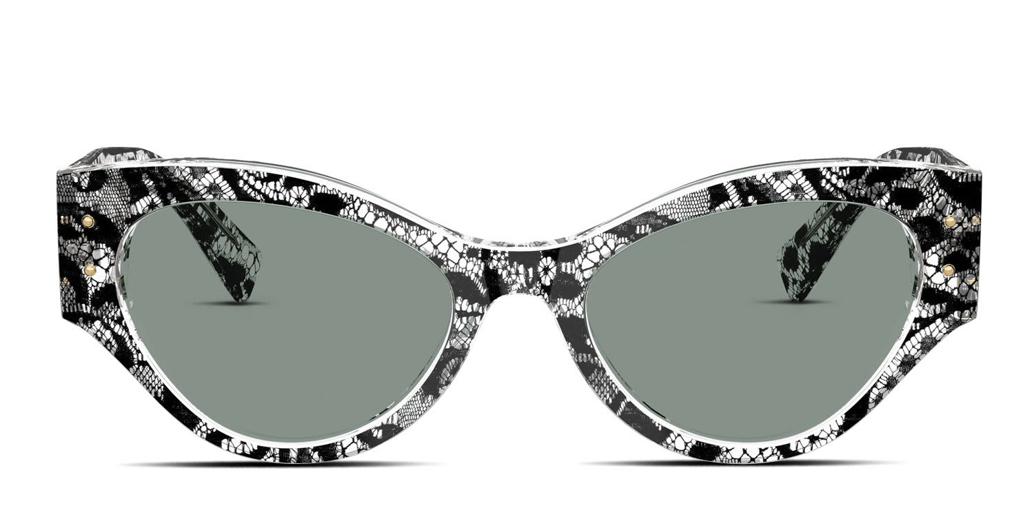Dolce & Gabbana DG4480 Black glasses - Black / Gray - Frontal View