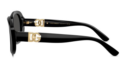 Dolce & Gabbana DG4476 Black glasses - Black / Gray - Side View