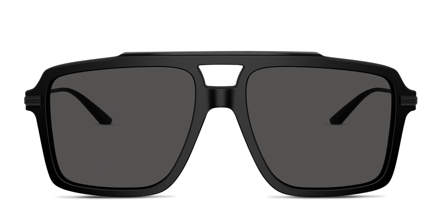 Dolce & Gabbana DG4477 Black glasses - Black / Gray - Frontal View