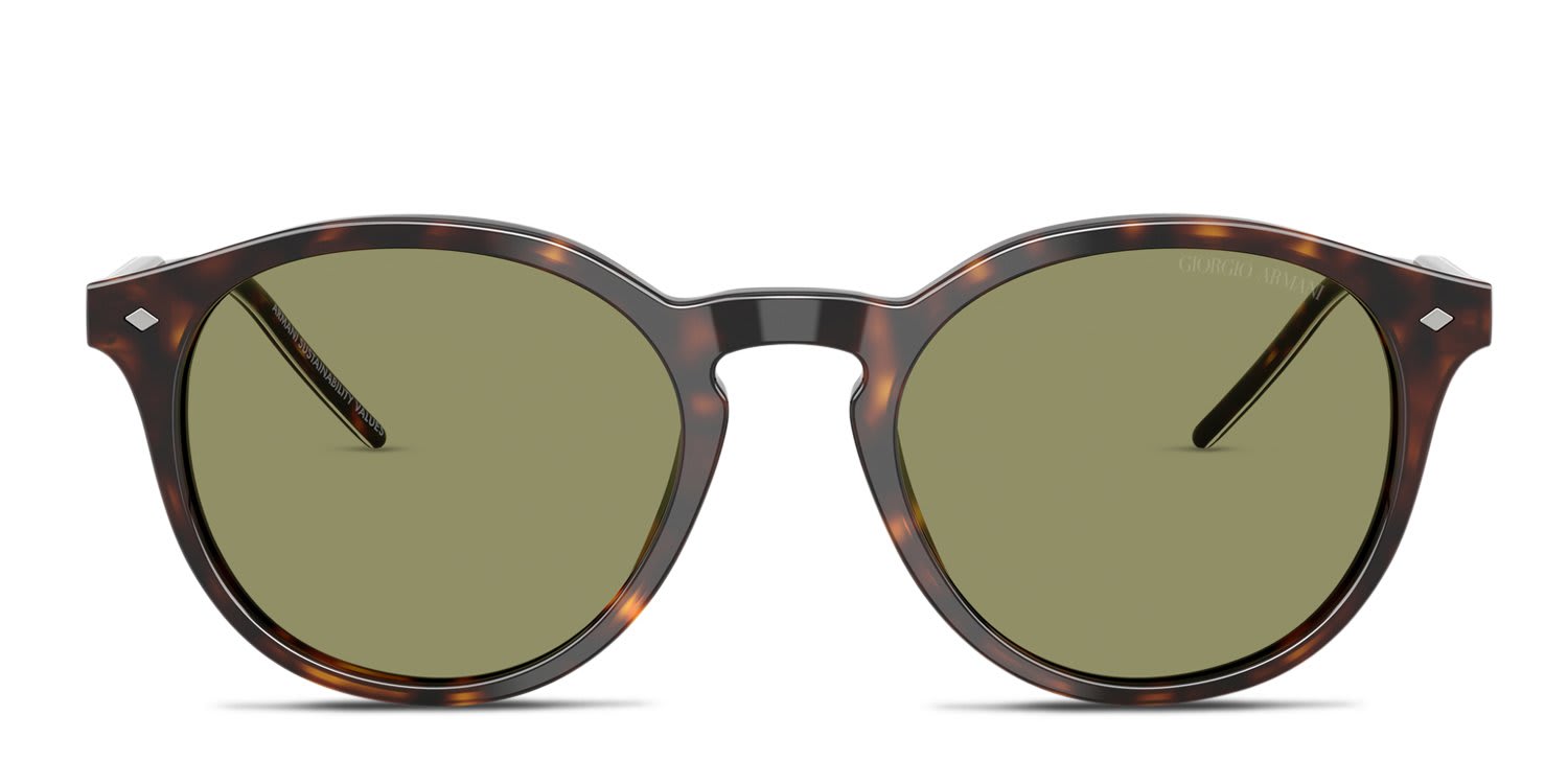 Giorgio Armani AR8211 Tortoise glasses - Tortoise / Green - Frontal View