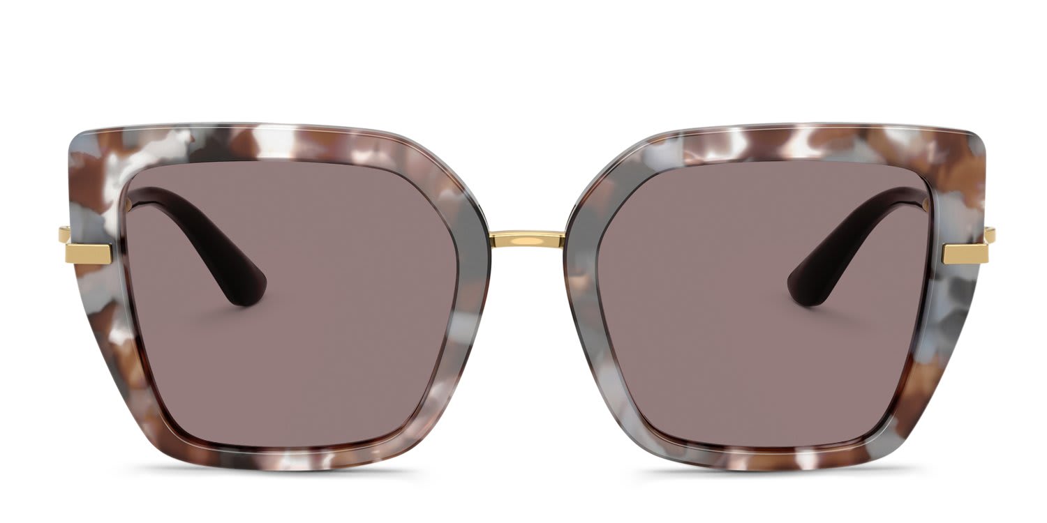 Dolce & Gabbana DG4474 Tortoise, Gray, Brown glasses - Tortoise / Gray / Brown - Frontal View