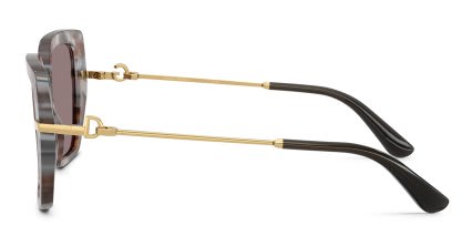 Dolce & Gabbana DG4474 Tortoise, Gray, Brown glasses - Tortoise / Gray / Brown - Side View