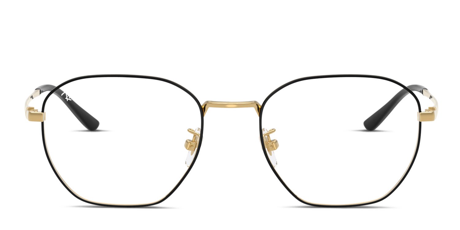 Ray-Ban RX8777D Black, Gold glasses - Black / Gold - Frontal View