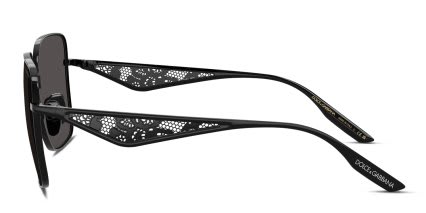Dolce & Gabbana DG2310 Black glasses - Black / Gray - Side View