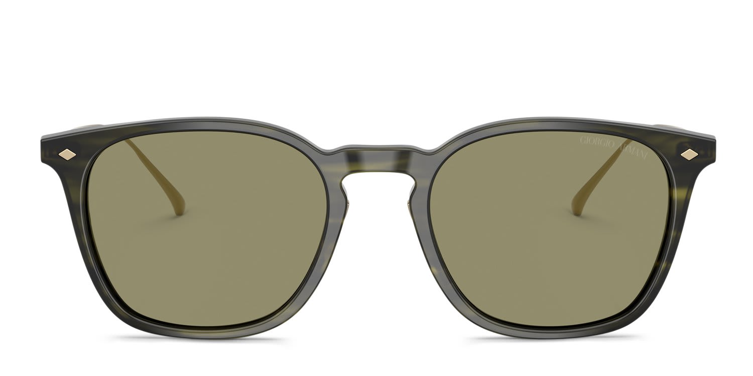 Giorgio Armani AR8226T Green, Tortoise glasses - Green / Tortoise - Frontal View