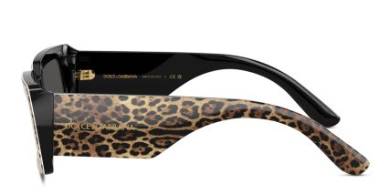Dolce & Gabbana DG4416 Black glasses - Black / Gray - Side View