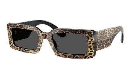 Dolce & Gabbana DG4416 Black glasses - Black / Gray - Angle View