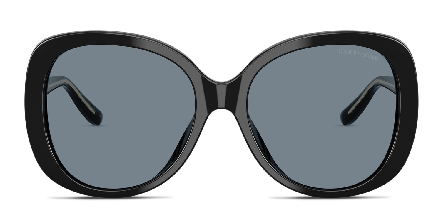 Giorgio Armani AR8229U Black glasses - Black / Blue - Frontal View