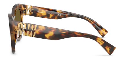 Miu Miu MU01YS Tortoise, Bronze, Brown glasses - Tortoise / Bronze / Brown - Side View