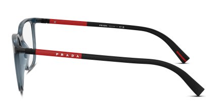 Prada Linea Rossa PS04RV Clear, Blue glasses - Clear / Blue - Side View