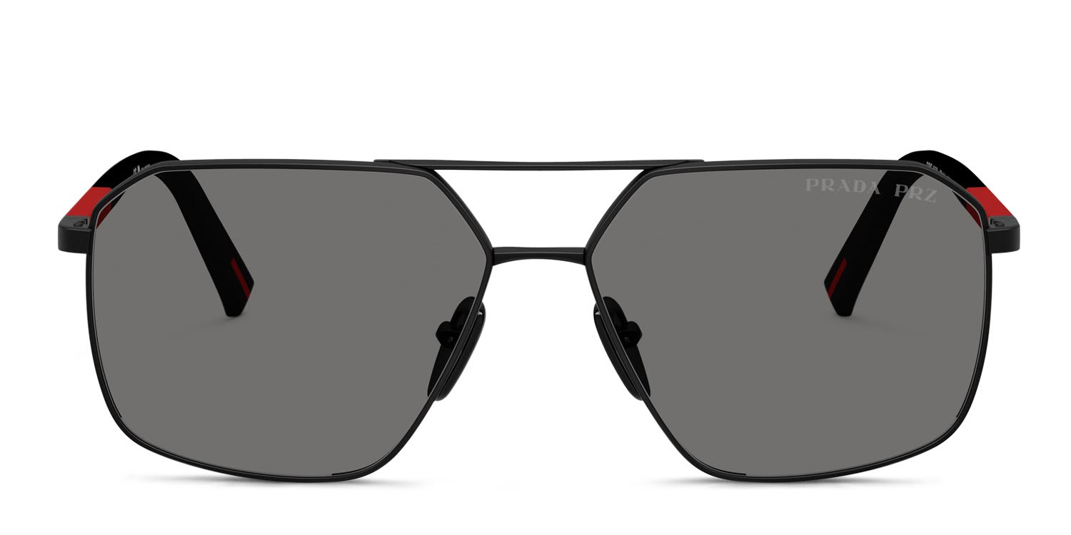 Prada Linea Rossa PSA50S Black, Gray glasses - Black / Gray - Frontal View