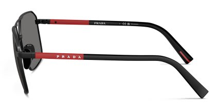 Prada Linea Rossa PSA50S Black, Gray glasses - Black / Gray - Side View