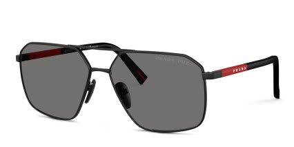 Prada Linea Rossa PSA50S Black, Gray glasses - Black / Gray - Angle View