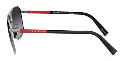 Prada Linea Rossa PSA50S Gunmetal glasses - Gunmetal / Gray - Side View