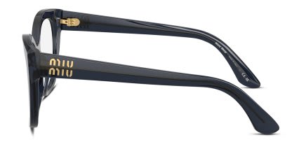 Miu Miu MU05XV Blue, Clear glasses - Blue / Clear - Side View