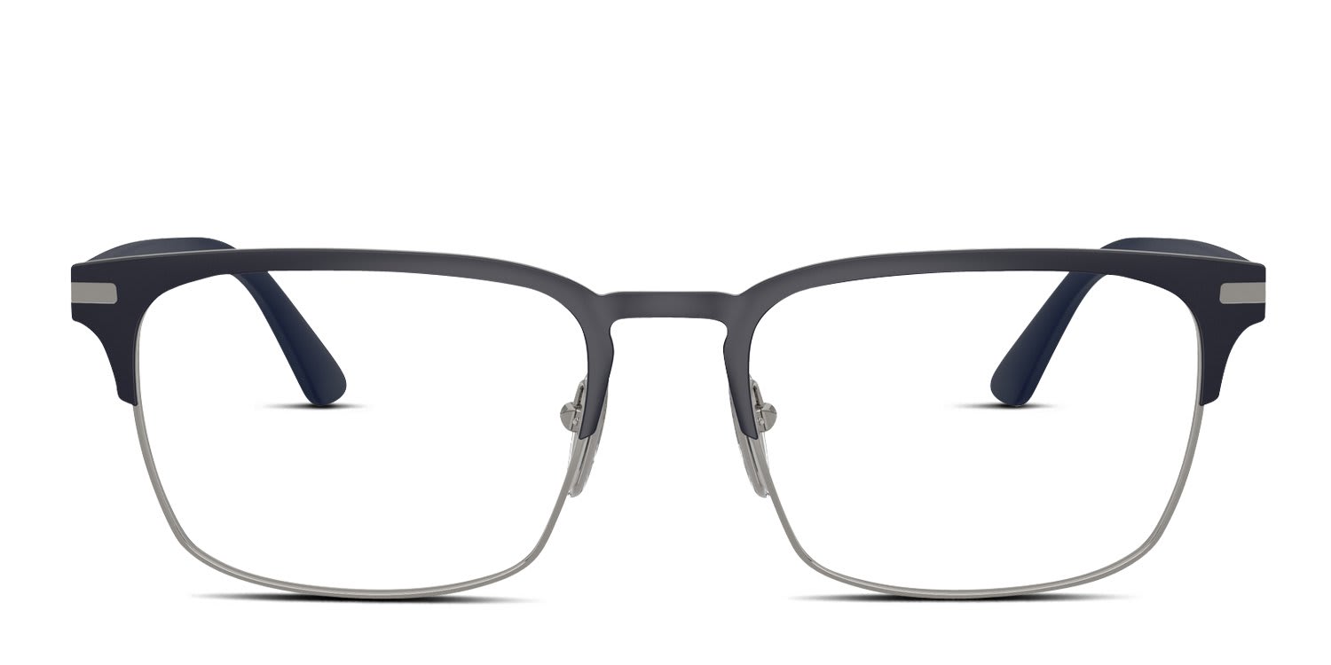 Prada PR58ZV Blue, Gunmetal glasses - Blue / Gunmetal - Frontal View