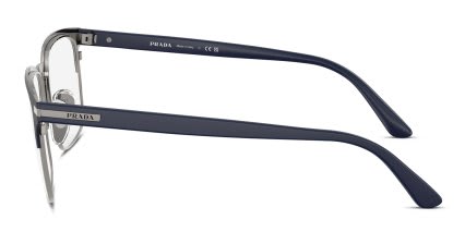 Prada PR58ZV Blue, Gunmetal glasses - Blue / Gunmetal - Side View
