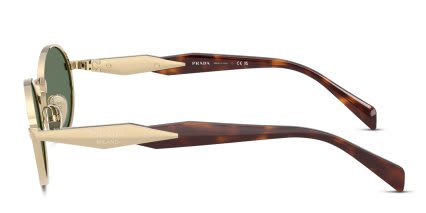 Prada PR65ZS Gold, Green glasses - Gold / Green - Side View