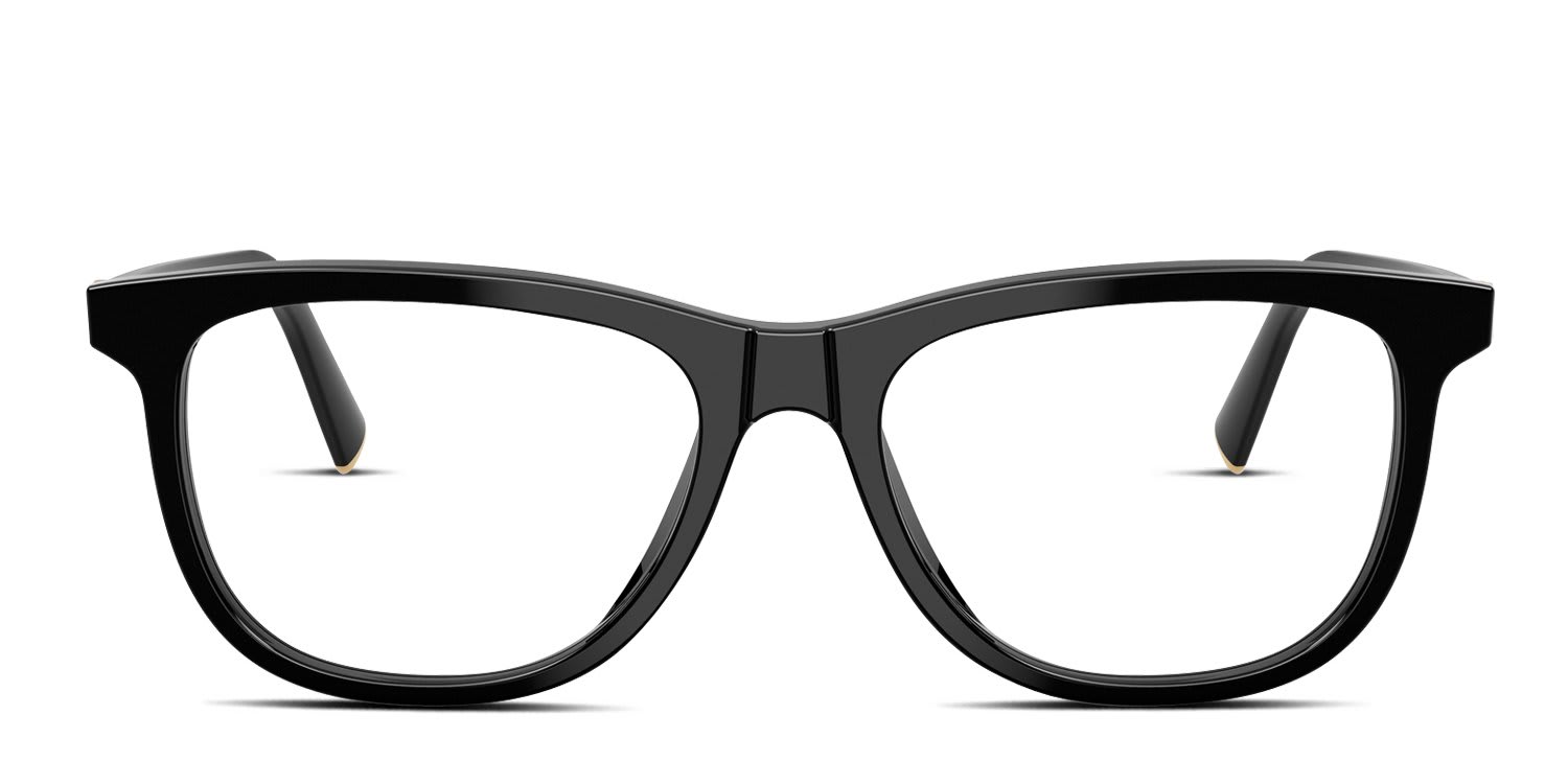 Miu Miu MU01WV Black glasses - Black - Frontal View