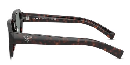 Prada PR02ZS Tortoise glasses - Tortoise / Blue - Side View