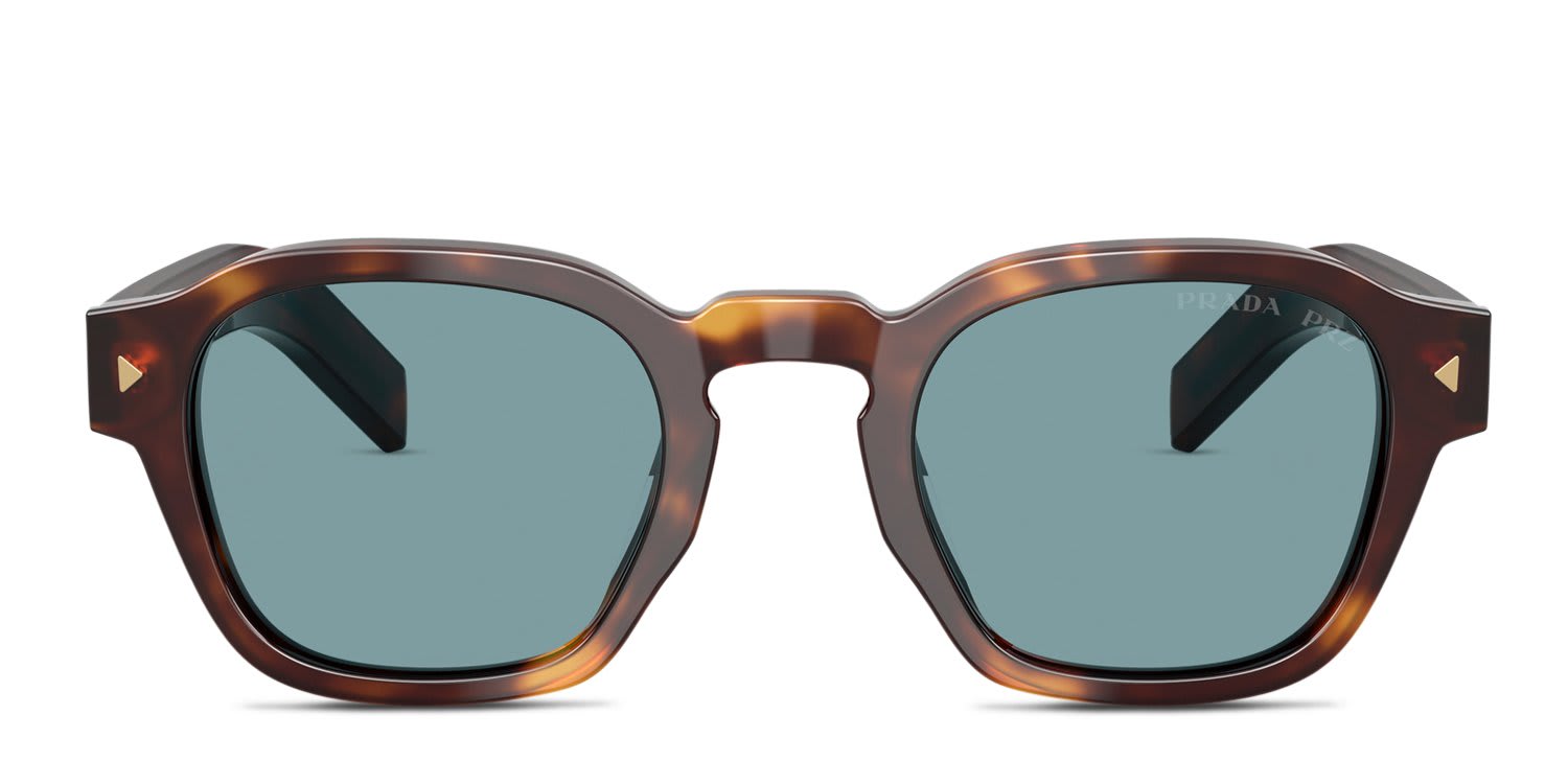 Prada PRA16S Tortoise glasses - Tortoise / Green - Frontal View