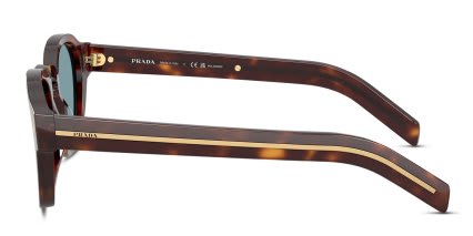 Prada PRA16S Tortoise glasses - Tortoise / Green - Side View