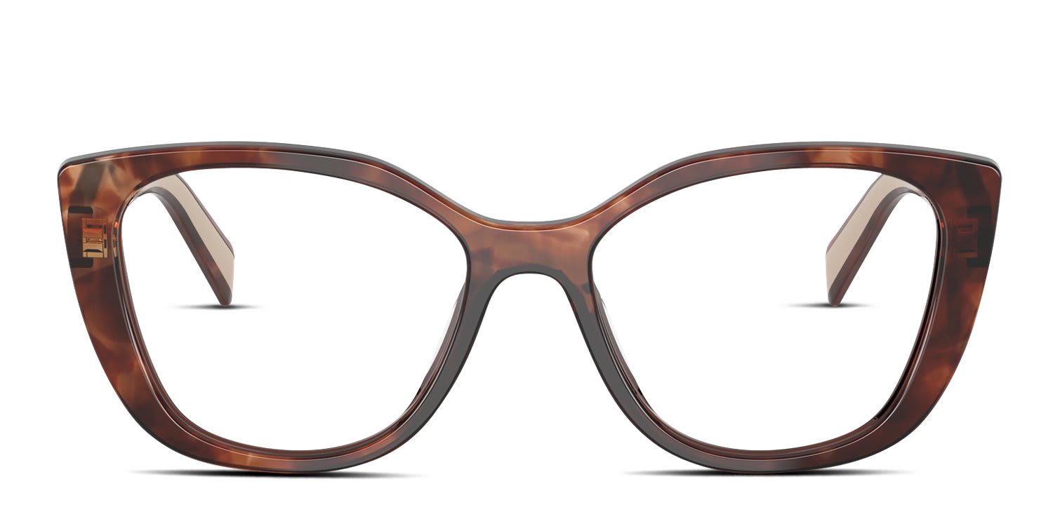 Prada PRB04V Tortoise, Gold glasses - Tortoise / Gold - Frontal View