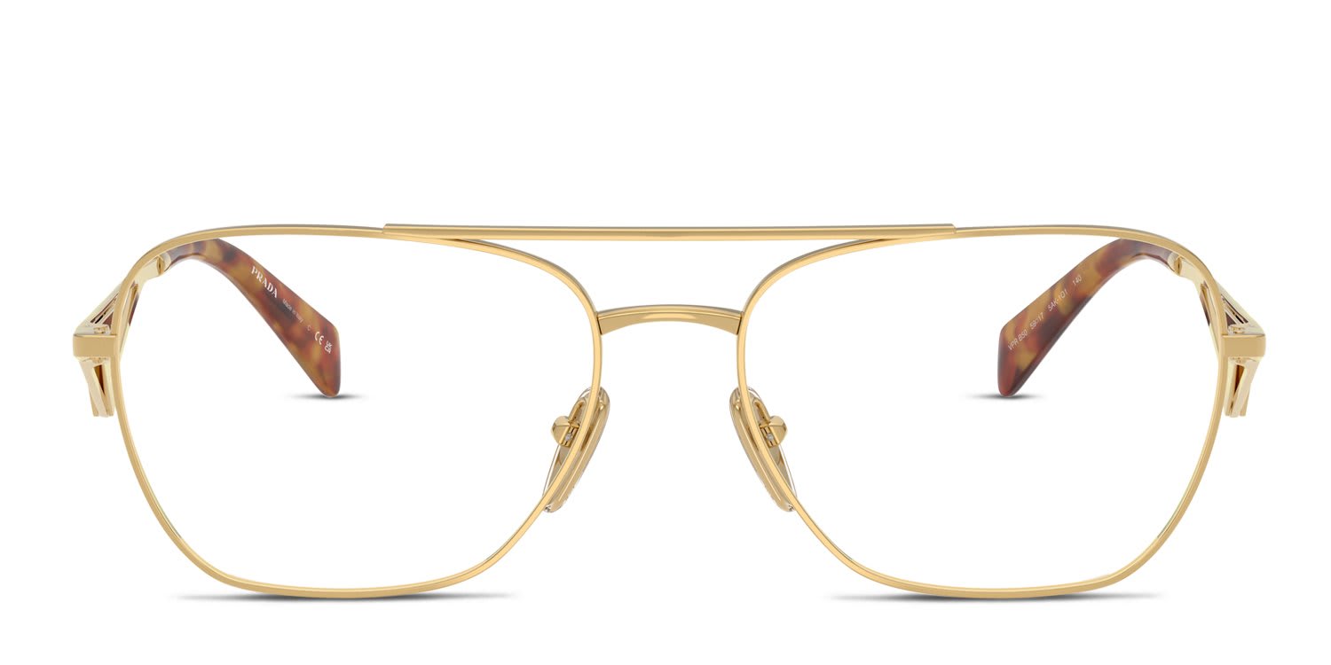 Prada PRB50V Gold glasses - Gold - Frontal View