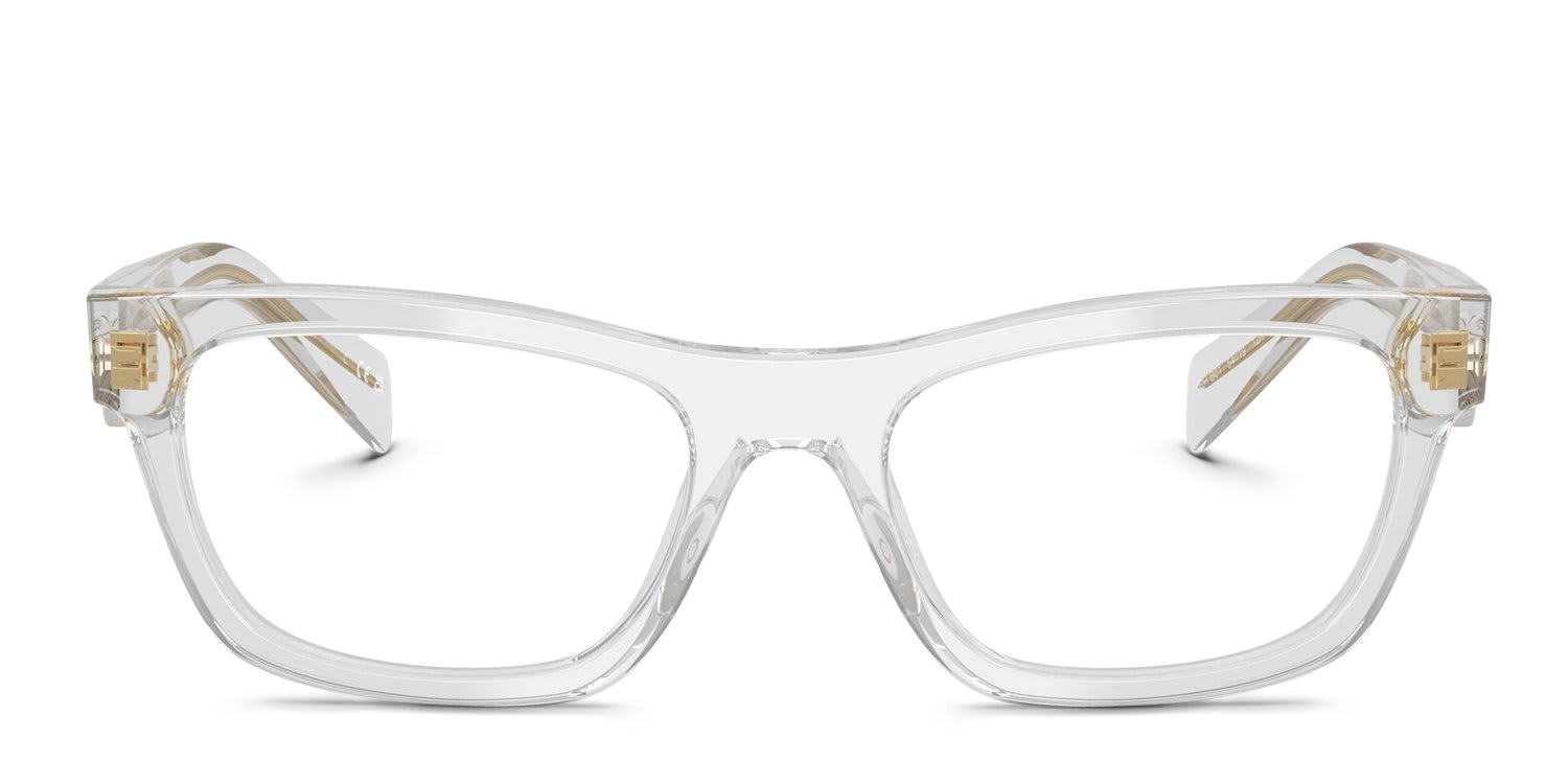 Prada PRB01V Clear, Gray glasses - Clear / Gray - Frontal View