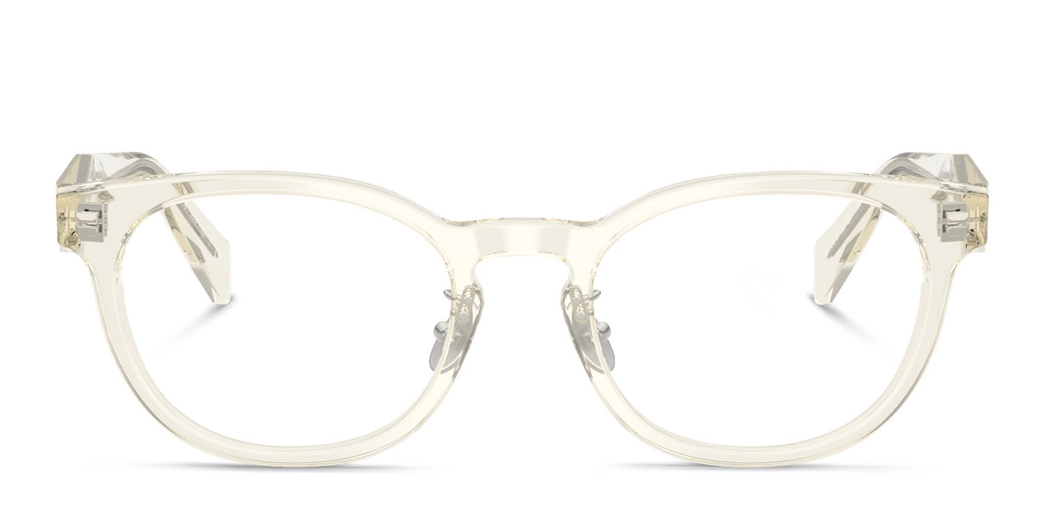 Prada PRB06VD Clear, Beige glasses - Clear / Beige - Frontal View