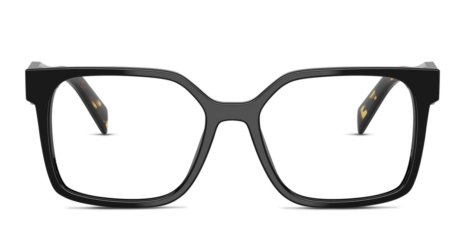 Prada PRB03V Black glasses - Black - Frontal View