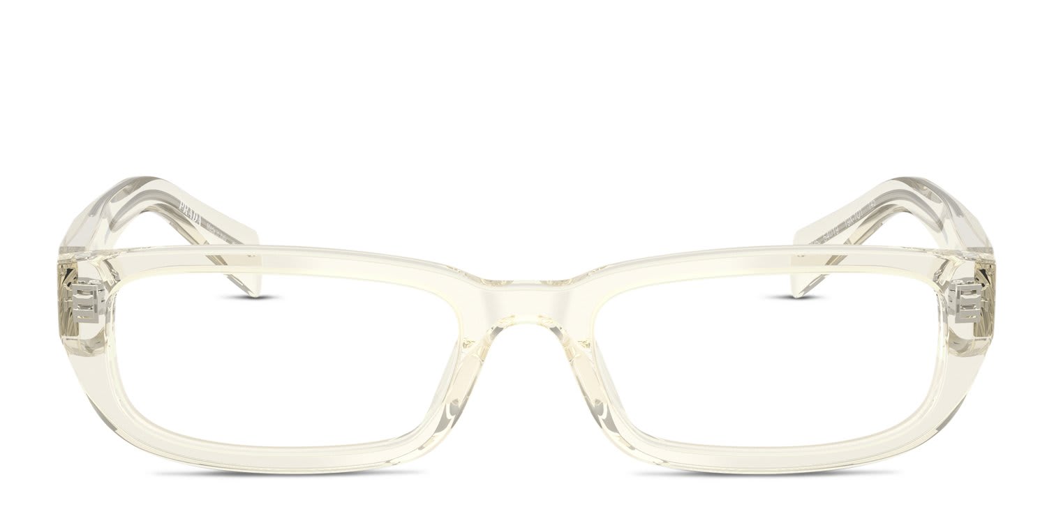 Prada PRB05V Clear, Beige glasses - Clear / Beige - Frontal View