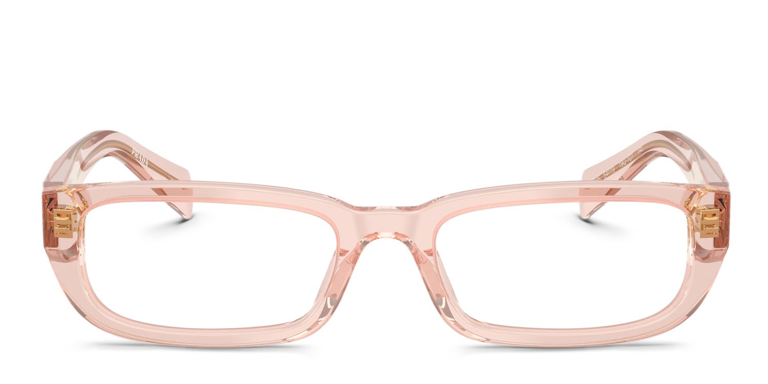 Prada PRB05V Pink, Clear glasses - Pink / Clear - Frontal View