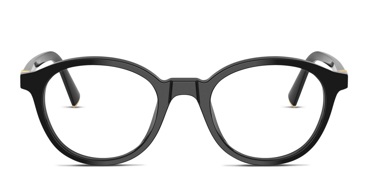 Miu Miu MU02WV Black glasses - Black - Frontal View