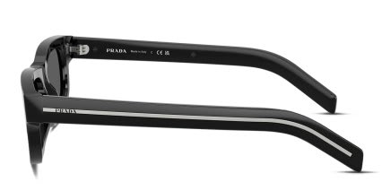 Prada PRB11S Black glasses - Black / Gray - Side View