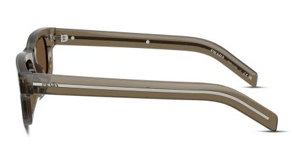Prada PRB11S Clear, Brown glasses - Clear / Brown - Side View