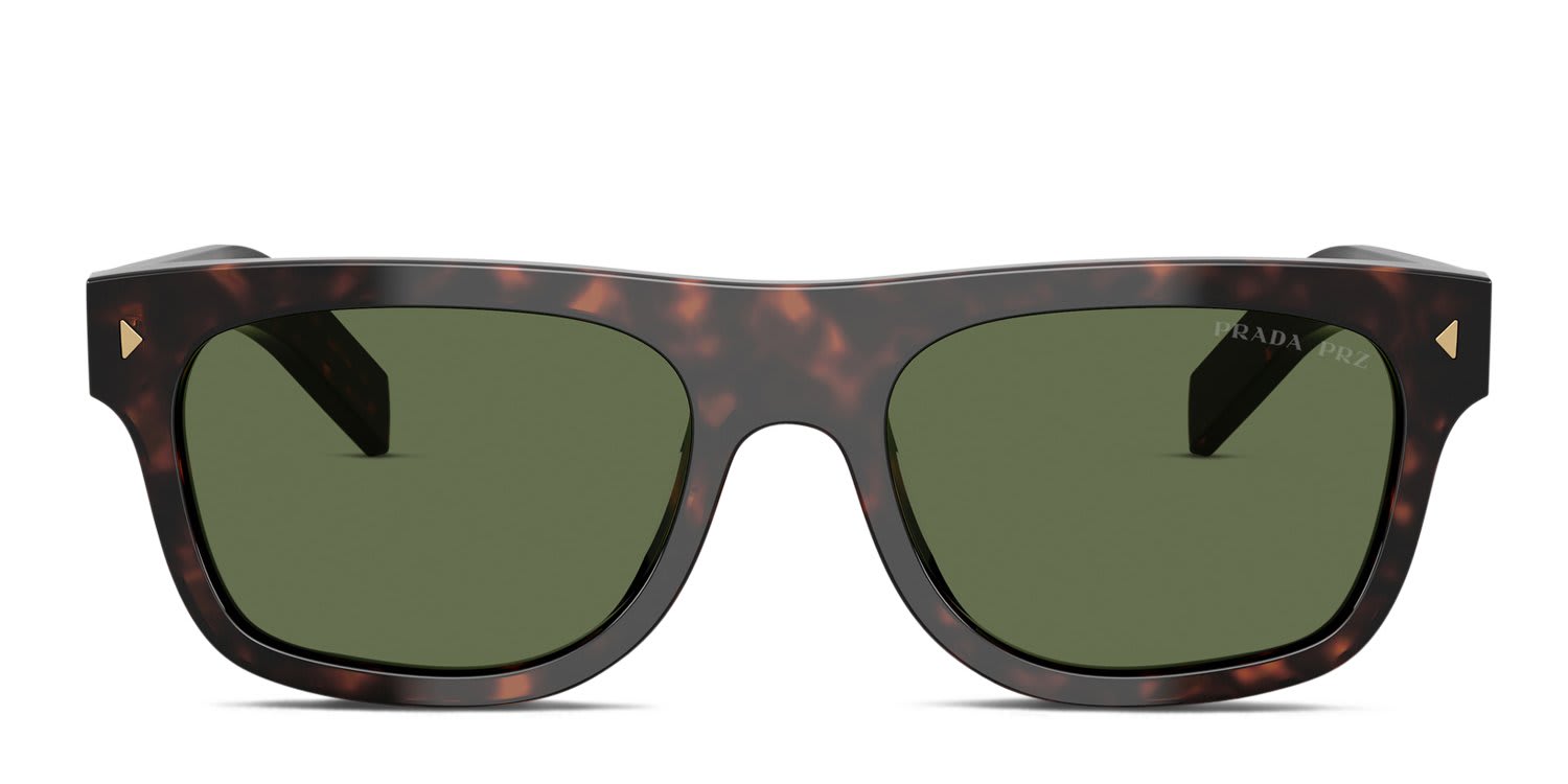 Prada PRB12S Tortoise glasses - Tortoise / Green - Frontal View