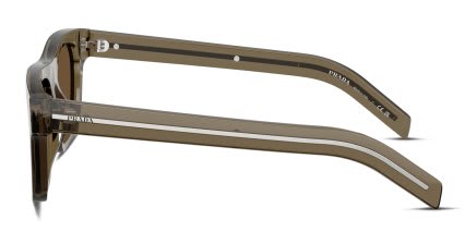 Prada PRB12S Clear, Brown glasses - Clear / Brown - Side View
