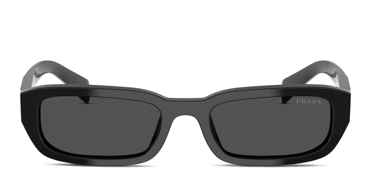 Prada PRB06S Black glasses - Black / Gray - Frontal View