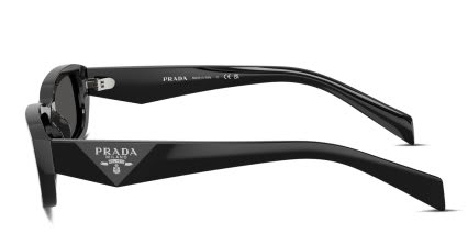 Prada PRB06S Black glasses - Black / Gray - Side View