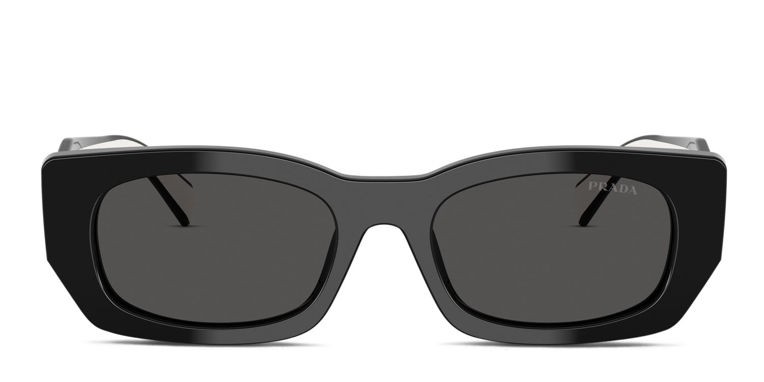 Prada PRB05S Black glasses - Black / Gray - Frontal View