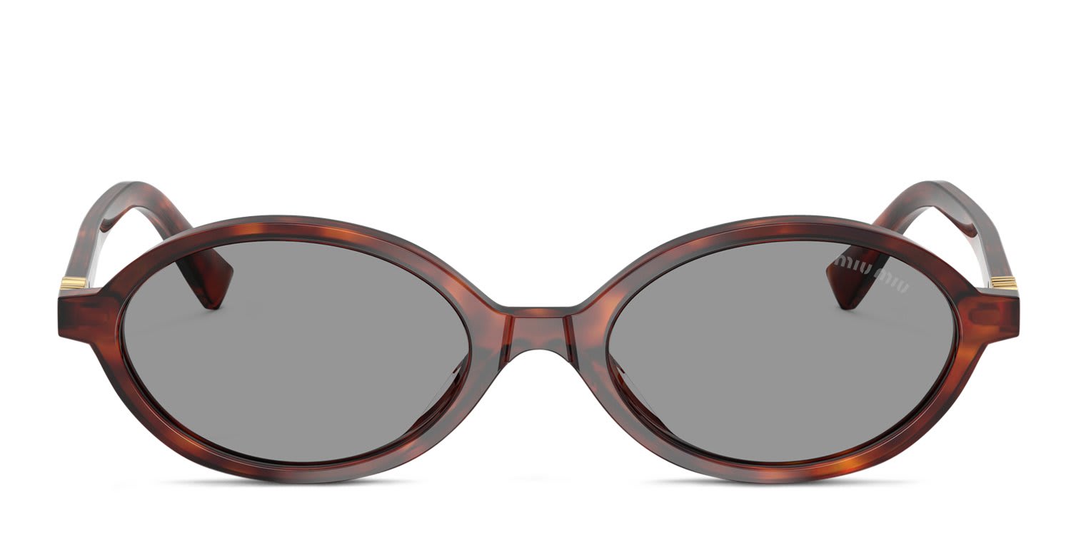 Miu Miu MU04ZS Tortoise, Brown, Gray glasses - Tortoise / Brown / Gray - Frontal View