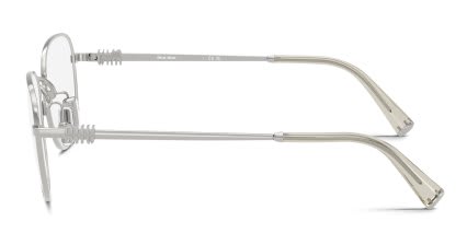 Miu Miu MU50WV Silver glasses - Silver - Side View