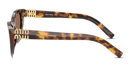 Miu Miu MUA04S Tortoise, Bronze glasses - Tortoise / Bronze / Brown - Side View