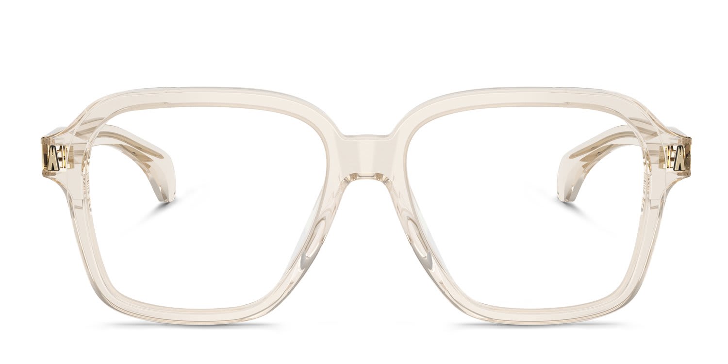 Moncler ME2010 Clear, Beige glasses - Clear / Beige - Frontal View