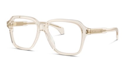 Moncler ME2010 Clear, Beige glasses - Clear / Beige - Angle View