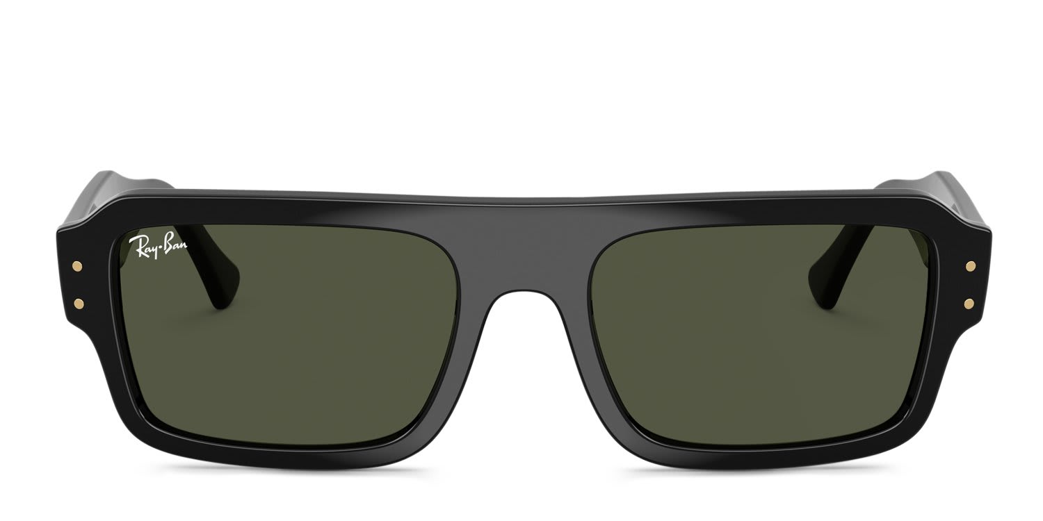 Ray-Ban RB4454 Lukas Black, Green glasses - Black / Green - Frontal View