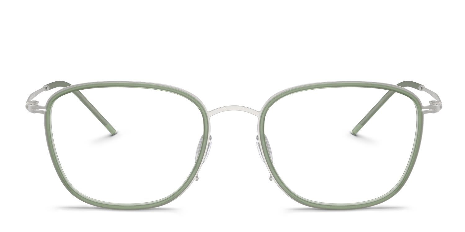 Giorgio Armani AR5154 Green, Silver glasses - Green / Silver - Frontal View