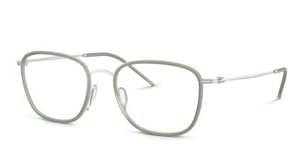 Giorgio Armani AR5154 Green, Silver glasses - Green / Silver - Angle View